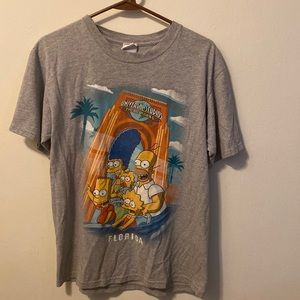 Universal Studios Florida The Simpsons on Rollercoaster T Shirt Size Medium